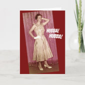 ヴィンテージ50の女性が彼女の物を見せる カード (正面)