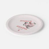 ヴィンテージ50代クラシックのシンプル子供の誕生日パーティー ペーパープレート (アングル)