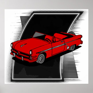 ヴィンテージ50台車のポスター ポスター