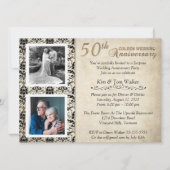ヴィンテージ50周年お祝い 招待状 (正面)