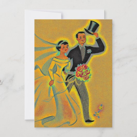 ヴィンテージ50周年ゴールドアニバーサリー招待状 招待状 (正面)