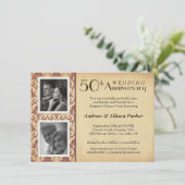 ヴィンテージ50周年ツー写真招待状 招待状 (スタンド正面)