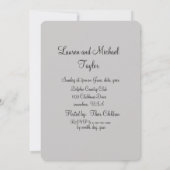 ヴィンテージ50周年結婚記念日 招待状 (裏面)