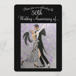 ヴィンテージ50周年結婚記念日 招待状