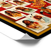 ヴィンテージ50有名な先住民アメリカインディアン将軍 ポスター (角)