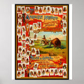 ヴィンテージ50有名な先住民アメリカインディアン将軍 ポスター (正面)