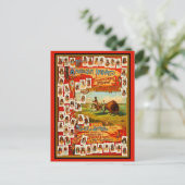 ヴィンテージ50有名な先住民アメリカインディアン将軍 ポストカード (スタンド正面)