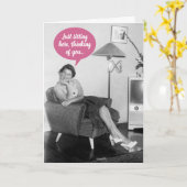 ヴィンテージ50考えるのお嬢恋しく思さん カード (黄色い花)