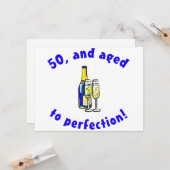 ヴィンテージ50誕生日ギャグギフト カード (正面/裏面インサイチュ)
