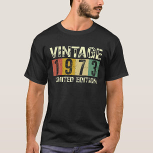 ヴィンテージ50誕生日装飾男性50日1973 Tシャツ