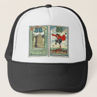ヴィンテージ50 Pfennig Notgeldバンノートトラック運転手ハット キャップ