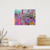 ヴィンテージ50sアトランティックシティボードウォークレトロポパーツ ポスター (キッチン)