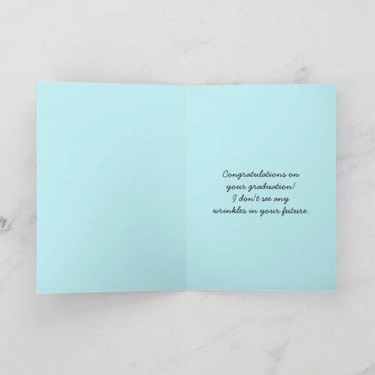 ヴィンテージ'50sガールアイロンおめでとう卒業生 カード (内部)