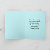 ヴィンテージ'50sガールアイロンハッピーバースデー カード (内部)