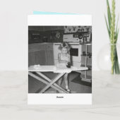 ヴィンテージ'50sガールアイロンハッピーバースデー カード (裏面)