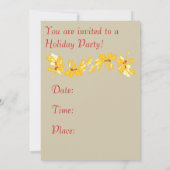 ヴィンテージ50sクリスマスガールホリデイ招待状 招待状 (裏面)