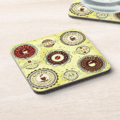 ヴィンテージ50sコーヒー | レトロコースターセット コースター (左側)