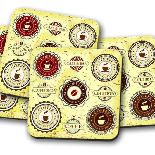ヴィンテージ50sコーヒー | レトロコースターセット コースター