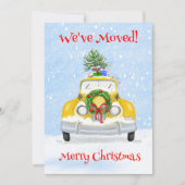 ヴィンテージ50'sニューヨークイエローX'masキャブに住所変更のお知らせ 案内状 (正面)