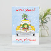 ヴィンテージ50'sニューヨークイエローX'masキャブに住所変更のお知らせ 案内状 (スタンド正面)