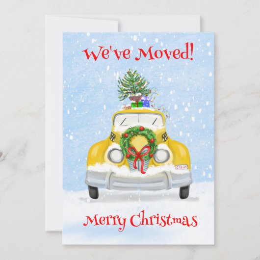 ヴィンテージ50'sニューヨークイエローX'masキャブに移転しました 案内状 (正面)