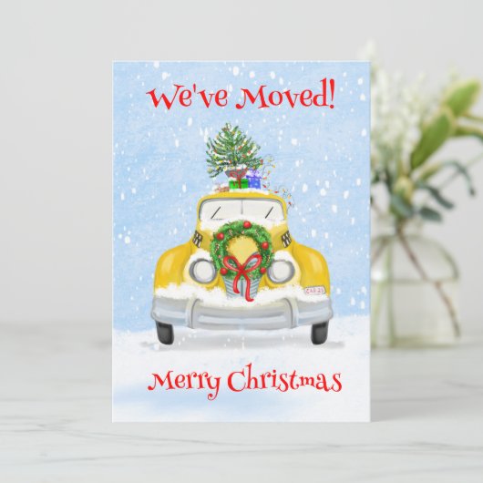 ヴィンテージ50'sニューヨークイエローX'masキャブに移転しました 案内状 (スタンド正面)