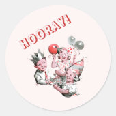 ヴィンテージ50sホレイチルドレン誕生日 ラウンドシール (正面)