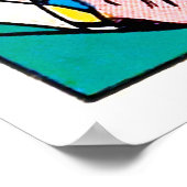 ヴィンテージ50sロマンチックな漫画パネ得ルアビッグキス ポスター (角)