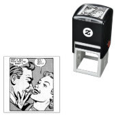 ヴィンテージ50sロマンチック漫画パネ得ル大キスS セルフインキングスタンプ (インサイチュ)