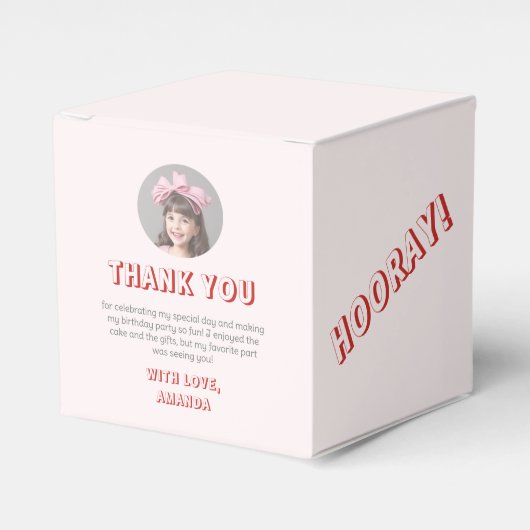 ヴィンテージ50s子供の写真誕生日ありがとう フェイバーボックス (正面サイド)