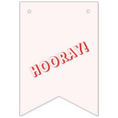 ヴィンテージ50s子供の誕生日パーティーHooray! バンティングフラッグ (第2の旗)