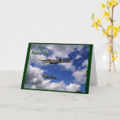 ヴィンテージ50s Jet誕生日カード カード (黄色い花)