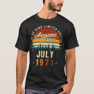 ヴィンテージ51誕生日1971素晴らし年7月以来の叙事詩 Tシャツ