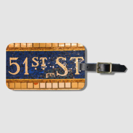 ヴィンテージ51通りマンハッタンNYCスクエア ラゲッジタグ