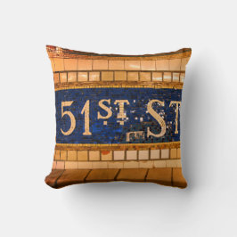 ヴィンテージ51通り、タイムズスクエア、マンハッタン、ニューヨーク クッション