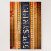 ヴィンテージ51通り、タイムズスクエア、マンハッタン、ニューヨーク ジグソーパズル (縦)