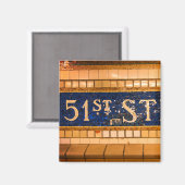 ヴィンテージ51通り,マンハッタン,ニューヨーク マグネット (正面/裏面)