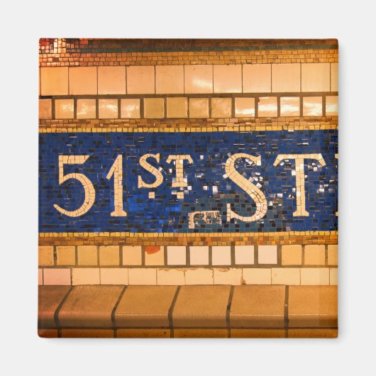 ヴィンテージ51通り,マンハッタン,ニューヨーク マグネット (正面)