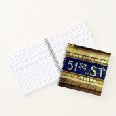 ヴィンテージ51通り，マンハッタン， NYC ノートブック (内部)