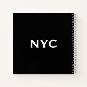 ヴィンテージ51通り，マンハッタン， NYC ノートブック (裏面)