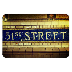 ヴィンテージ51通り，マンハッタン， NYC マグネット
