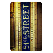 ヴィンテージ51通り，マンハッタン， NYC マグネット (縦)