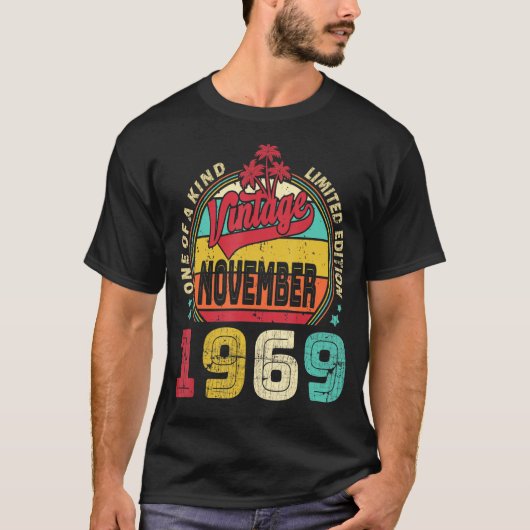 ヴィンテージ53誕生日素晴らし1969年11月以来 Tシャツ (正面)
