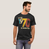 ヴィンテージ53誕生日装飾男性53th BDay 1970 Tシャツ (正面フル)