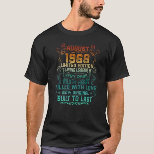 ヴィンテージ54歳威厳がある1968年54誕生日 Tシャツ (正面)