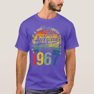 ヴィンテージ55歳1967年6月飾り55Bi Tシャツ