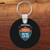 ヴィンテージ55 1955誕生日ギフト キーホルダー (正面)