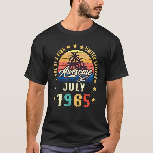 ヴィンテージ57誕生日1965素晴らし年7月以来エピック Tシャツ (正面)