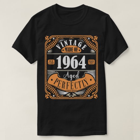 ヴィンテージ59誕生日装飾男性おもしろい1964 5 Tシャツ (デザイン正面)