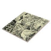 ヴィンテージ6羽の白鳥バイウォルタークレーン タイル (側面)